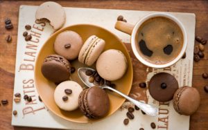 Chocolate biscuits and tea wallpaper