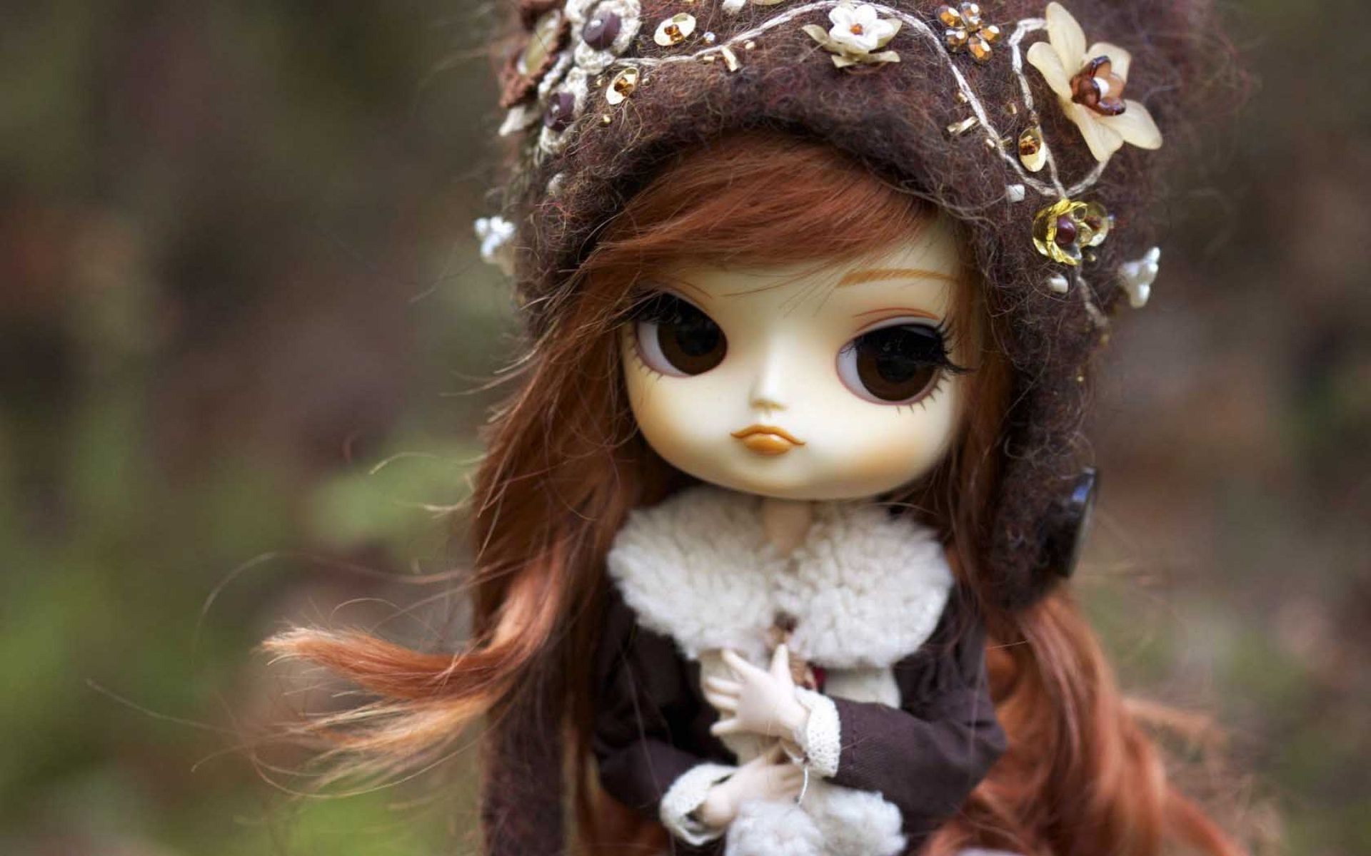 Stylish hair and cap wear beautiful doll HD Wallpapers ...