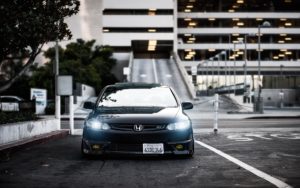 Honda, Civic, Si, Black, Front view, City HD, Picture, Image
