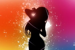 Colorful Background Girl Wallpapers
