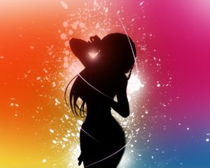 Colorful Background Girl Wallpapers