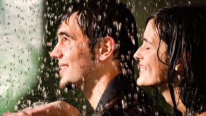 Couple People Happiness Sleet Rain
