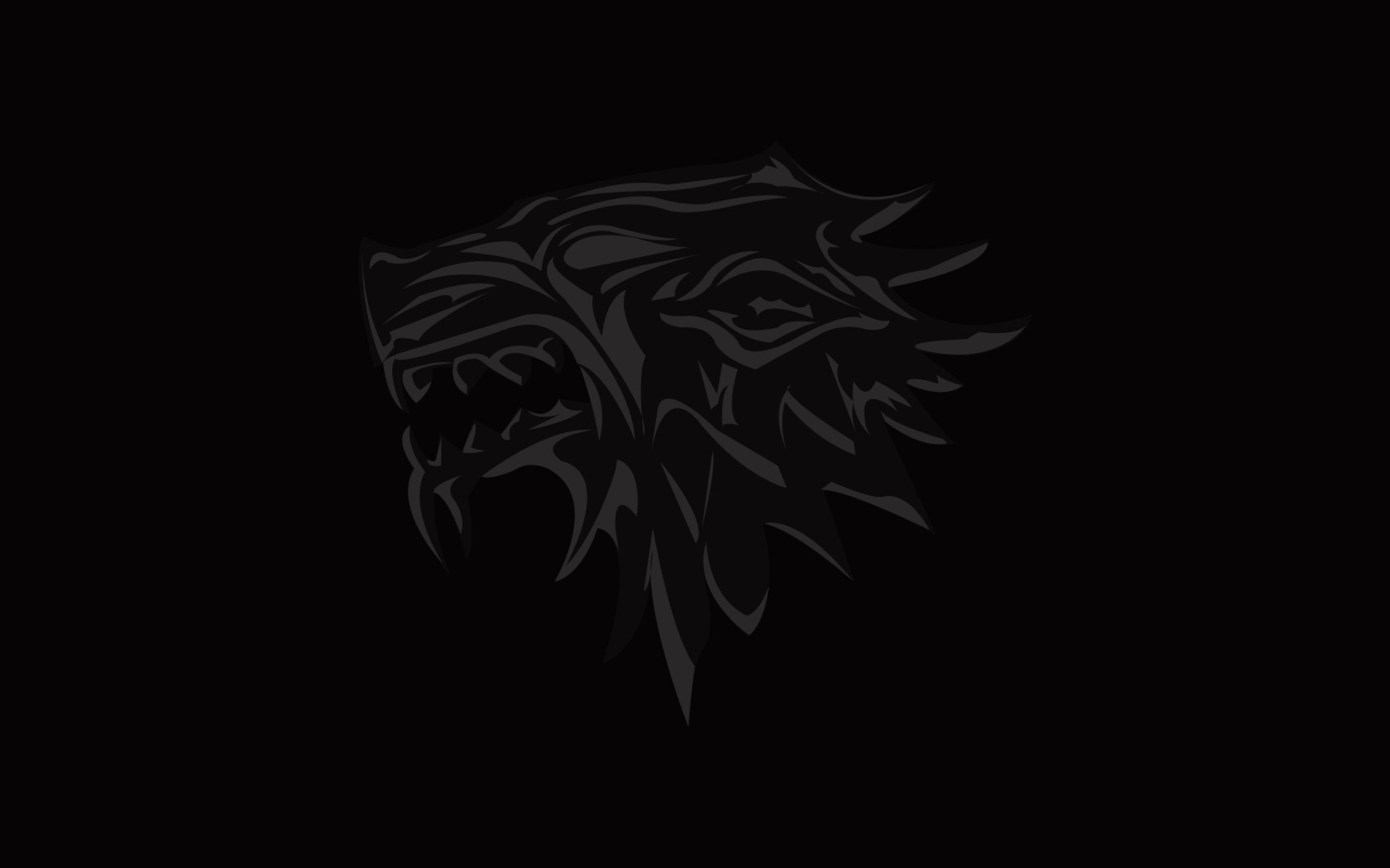 House of stark Game of thrones Logo Emblem Wolf 2560×1600