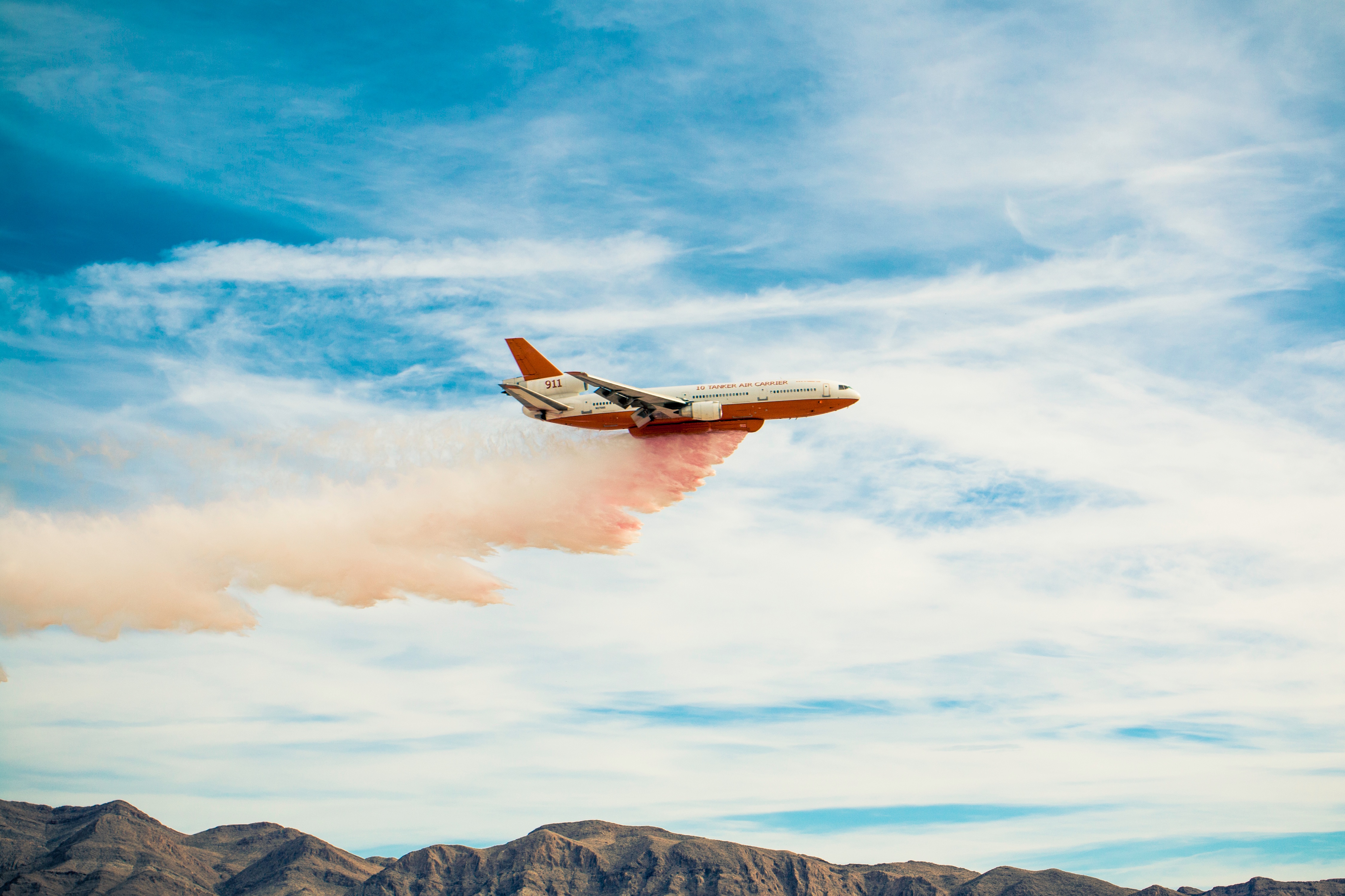 Aircraft Sky Smoke Flying