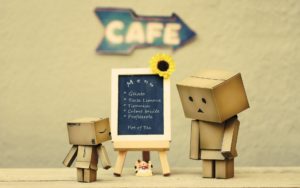 Danboard Steam Cardboard robot Cafes Mood