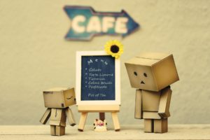Danboard Steam Cardboard robot Cafes Mood
