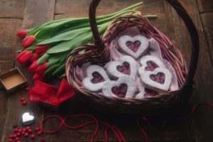Flowers Basket Heart Pendant Mood