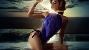 Kylie minogue Dress Ocean Sun Horizon