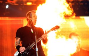Metallica, Guitarist, Show, Fire, Microphone