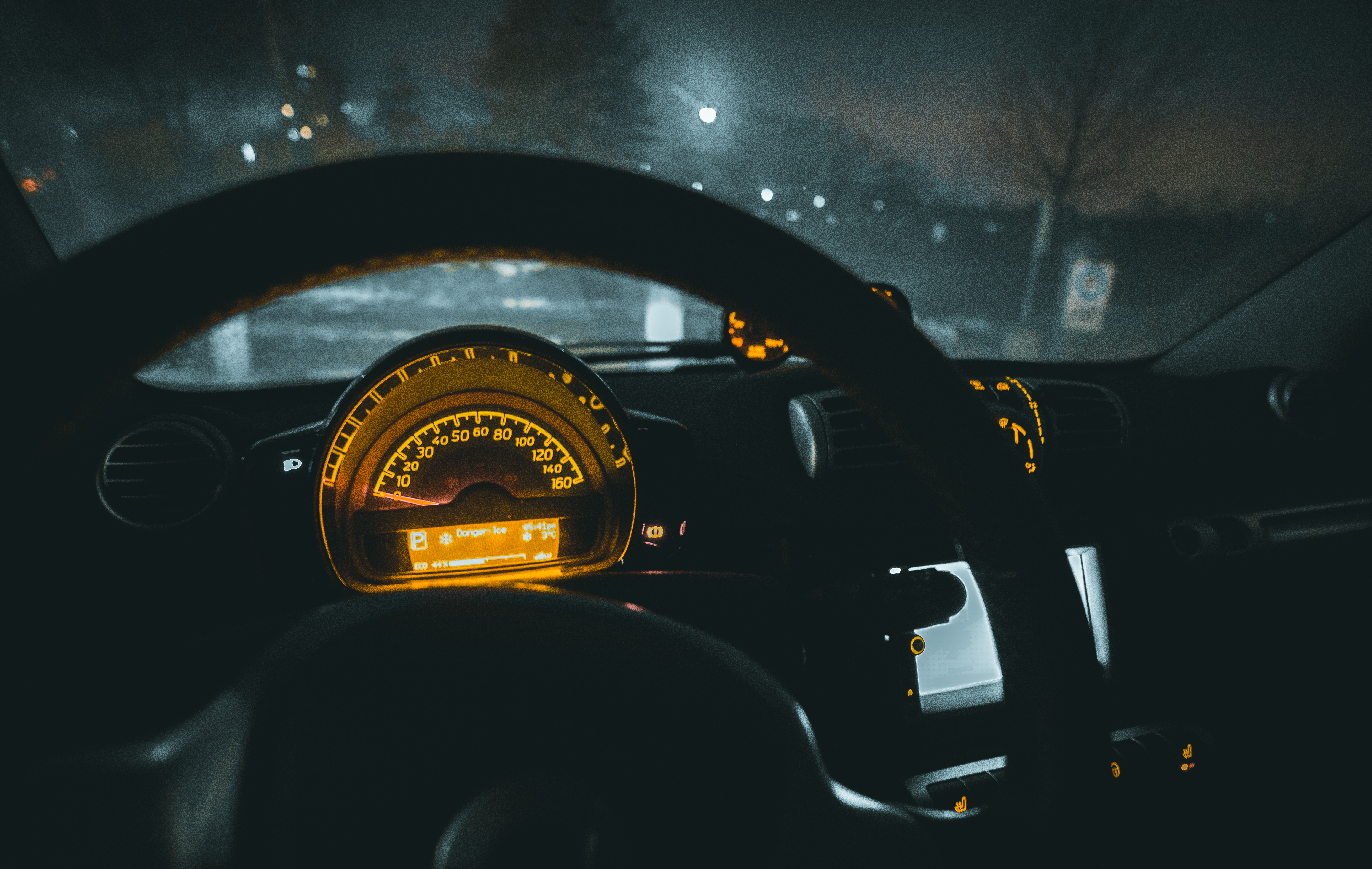 Speedometer Car Steering wheel Night