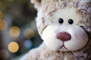Teddy bear Face Head Flashing Toy