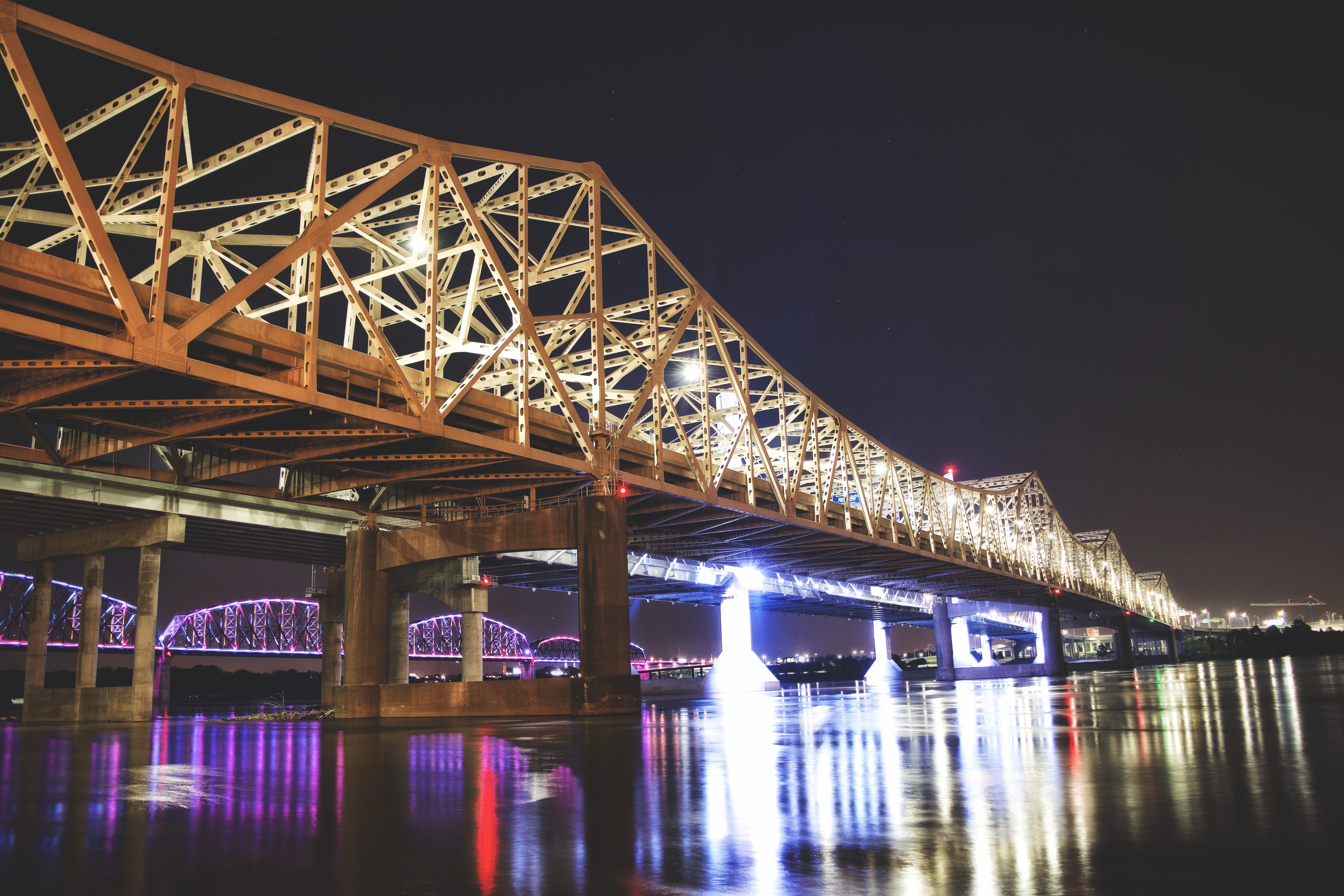 Great bridge Louisville Usa Night
