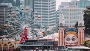 Luna park Sydney Milsons point Australia Ferris wheel Attractions