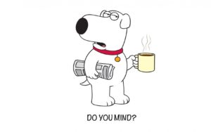 Family guy Brian Griffin Dog Newspaper Coffee