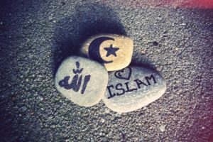 Muslims Islam stones crescent Characters