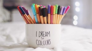 Pen Cup Dreams Colorful