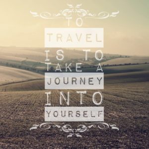 To travel is to take a journey