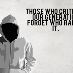 Those who criticize