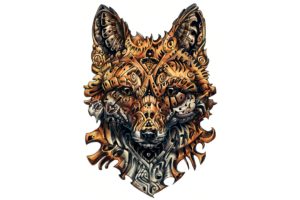 wild fox artwork 4k