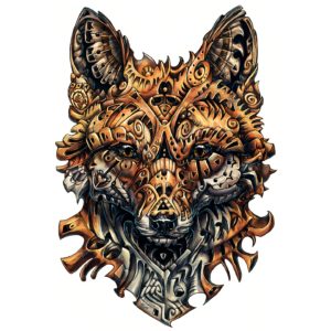 wild fox artwork 4k