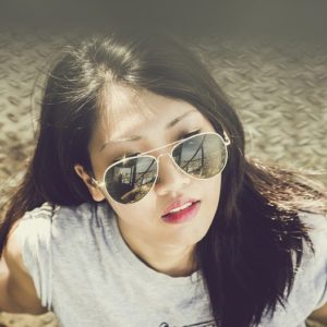 Woman Model Sunlight Sunglasses