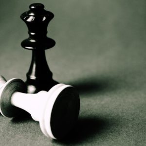 Black Queen Chess Piece