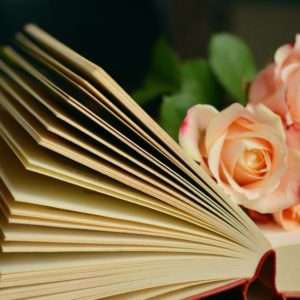 book book pages flowers