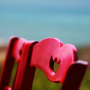 Red Wooden Chair Close Up Photography