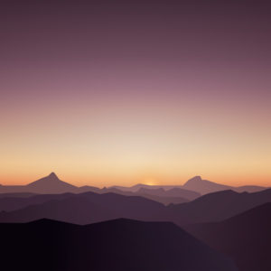 Calm Sunset Mountains 5K Wallpapers