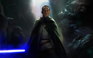 Rey Star Wars The Last Jedi Artwork