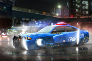 Blade Runner Spinner Dodge Police car 4K Wallpapers