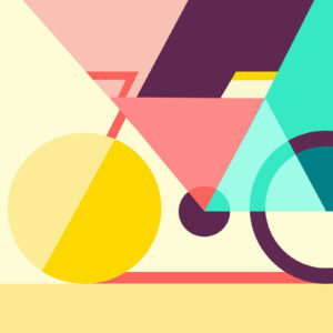 Geometric Abstract Bicycle Wallpapers