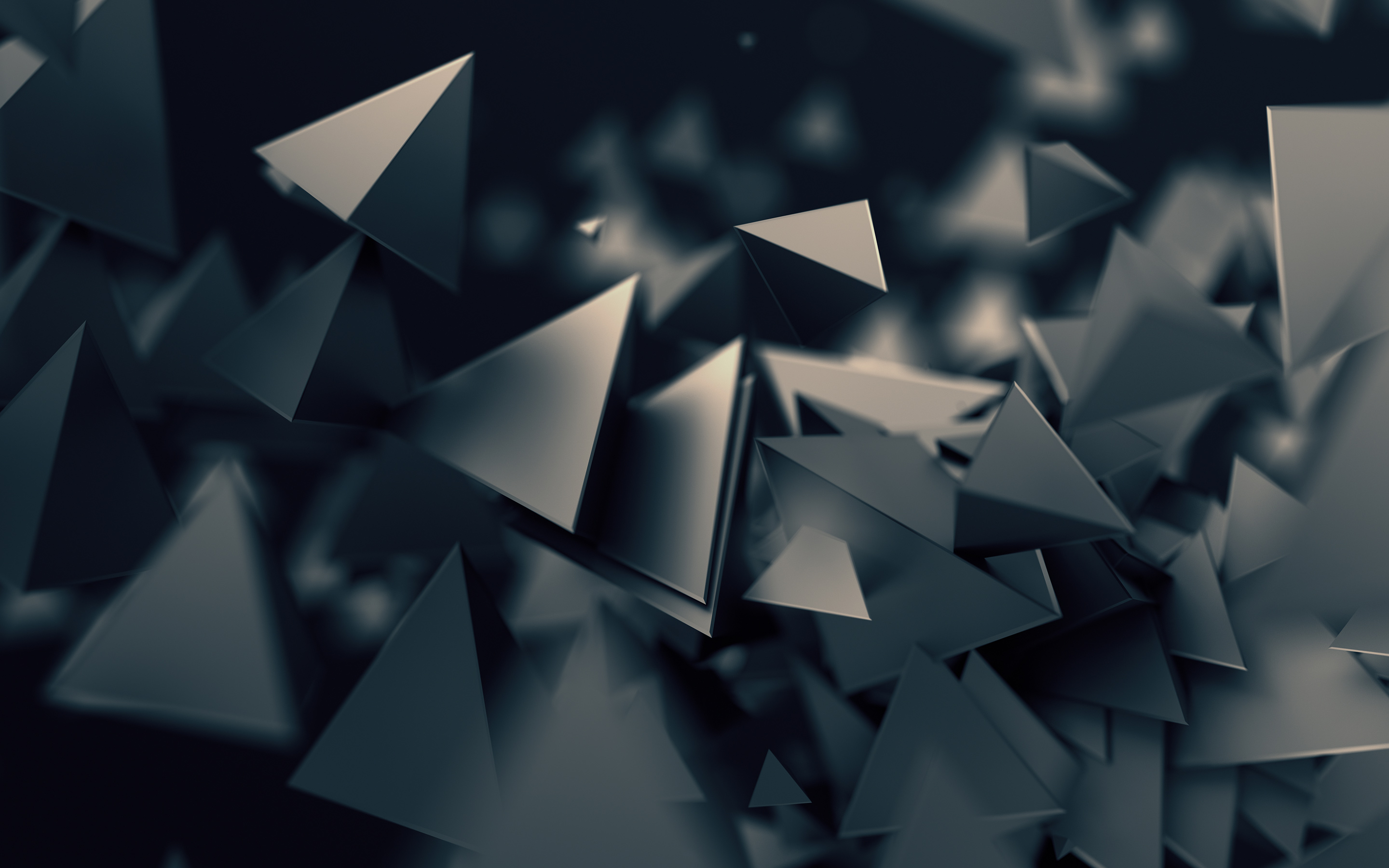 3D Triangles Dark Wallpapers