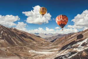 Hot Air Balloon Ride in Leh Mountains 4K