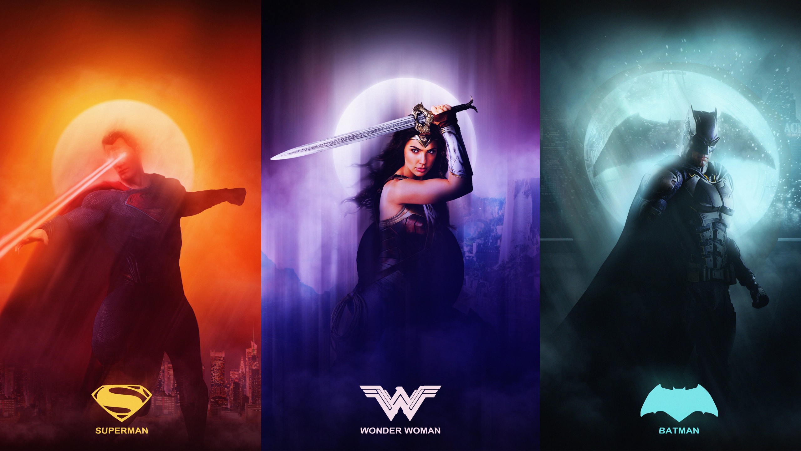 Justice League Superman Wonder Woman Batman 4K 8K Wallpapers