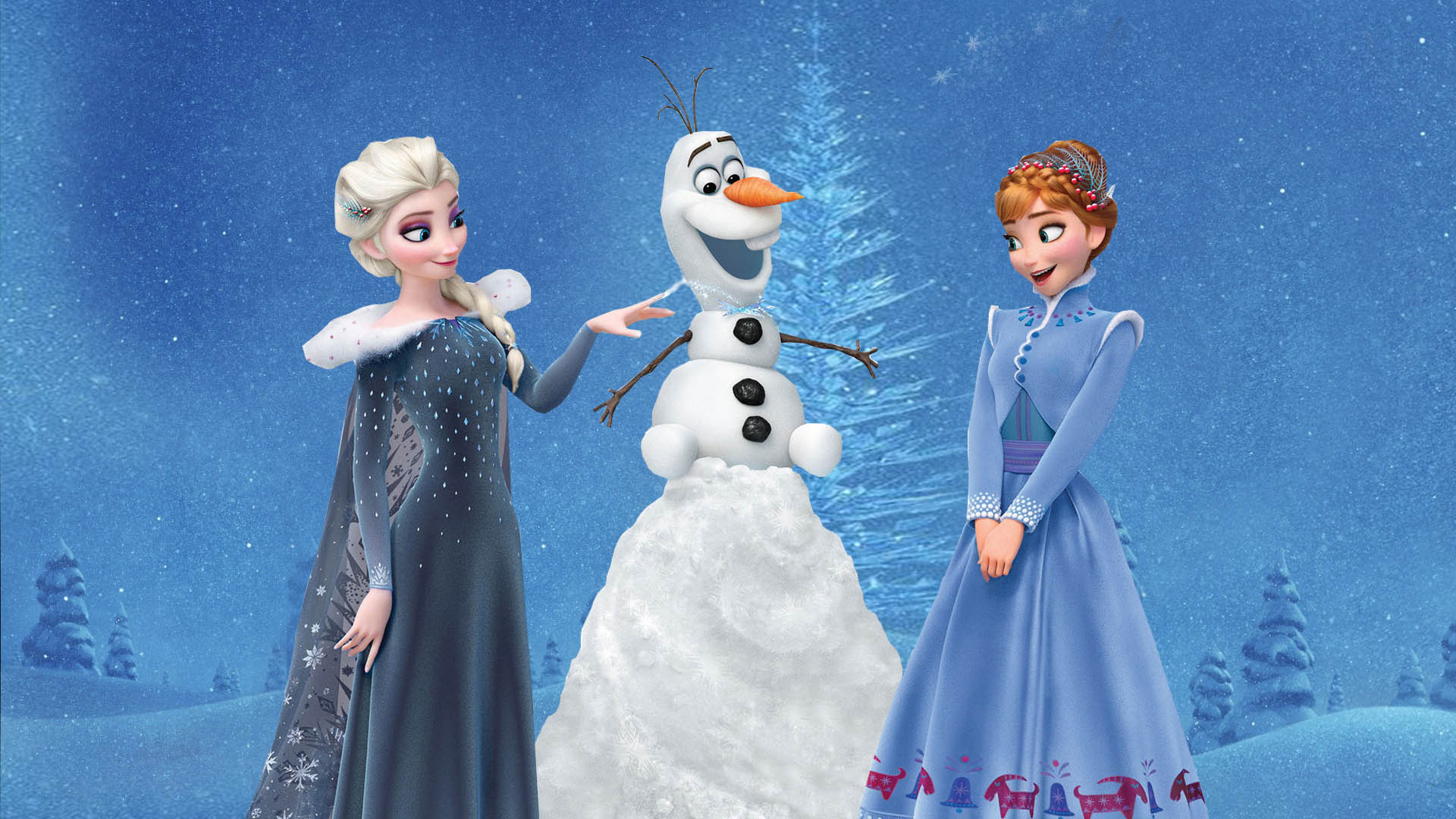 Olafs Frozen Adventure Anna Elsa Wallpapers | HD Wallpapers