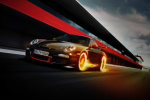 Porsche 911 GT3 RS Fire Wallpapers
