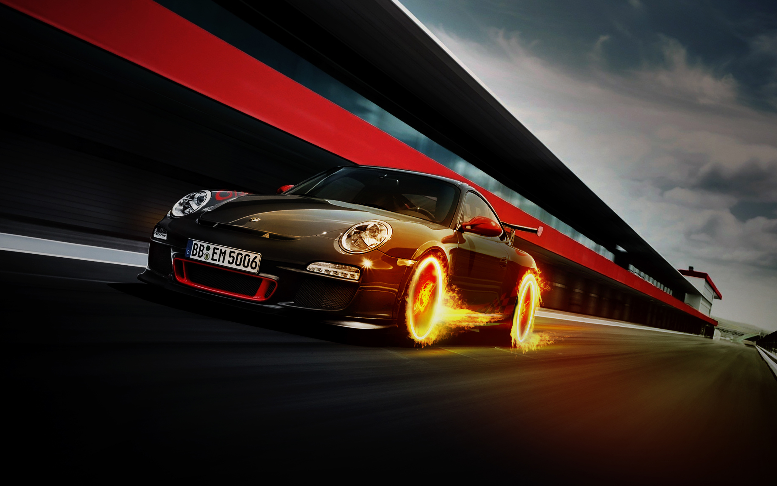 Porsche 911 GT3 RS Fire Wallpapers | HD