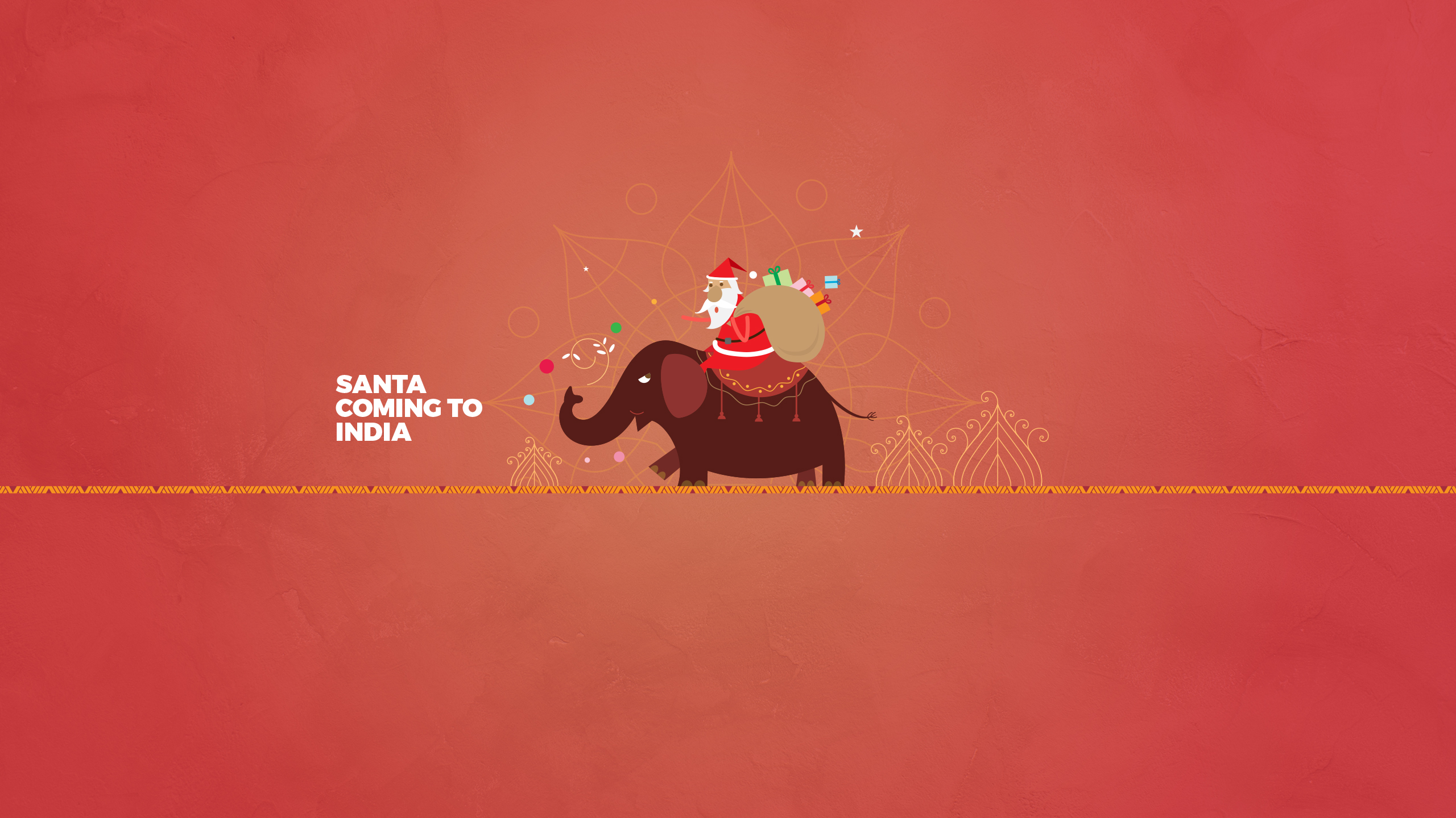 Santa Journey to India Wallpapers