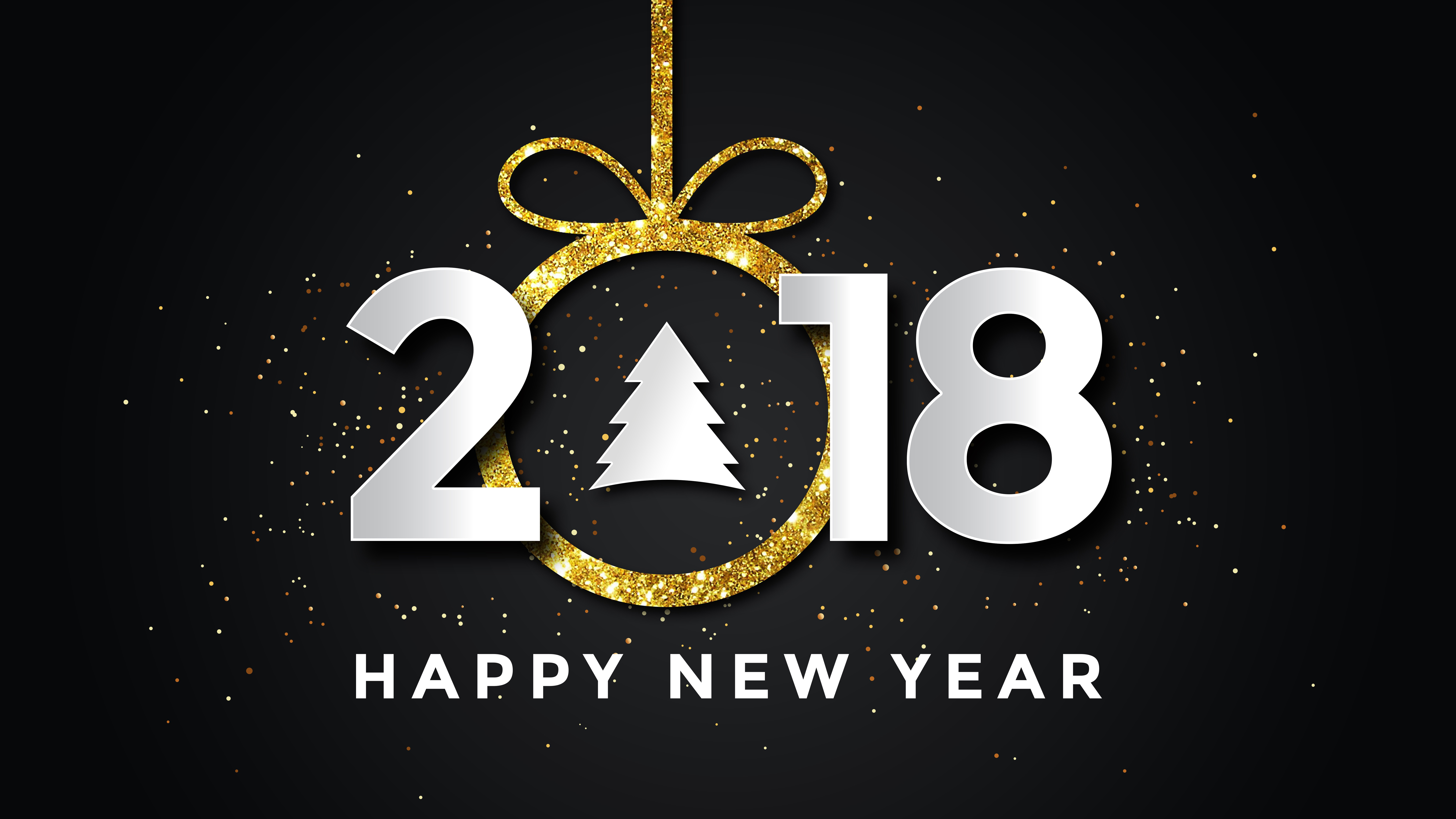 2018 Happy New Year 4K 8K Wallpapers