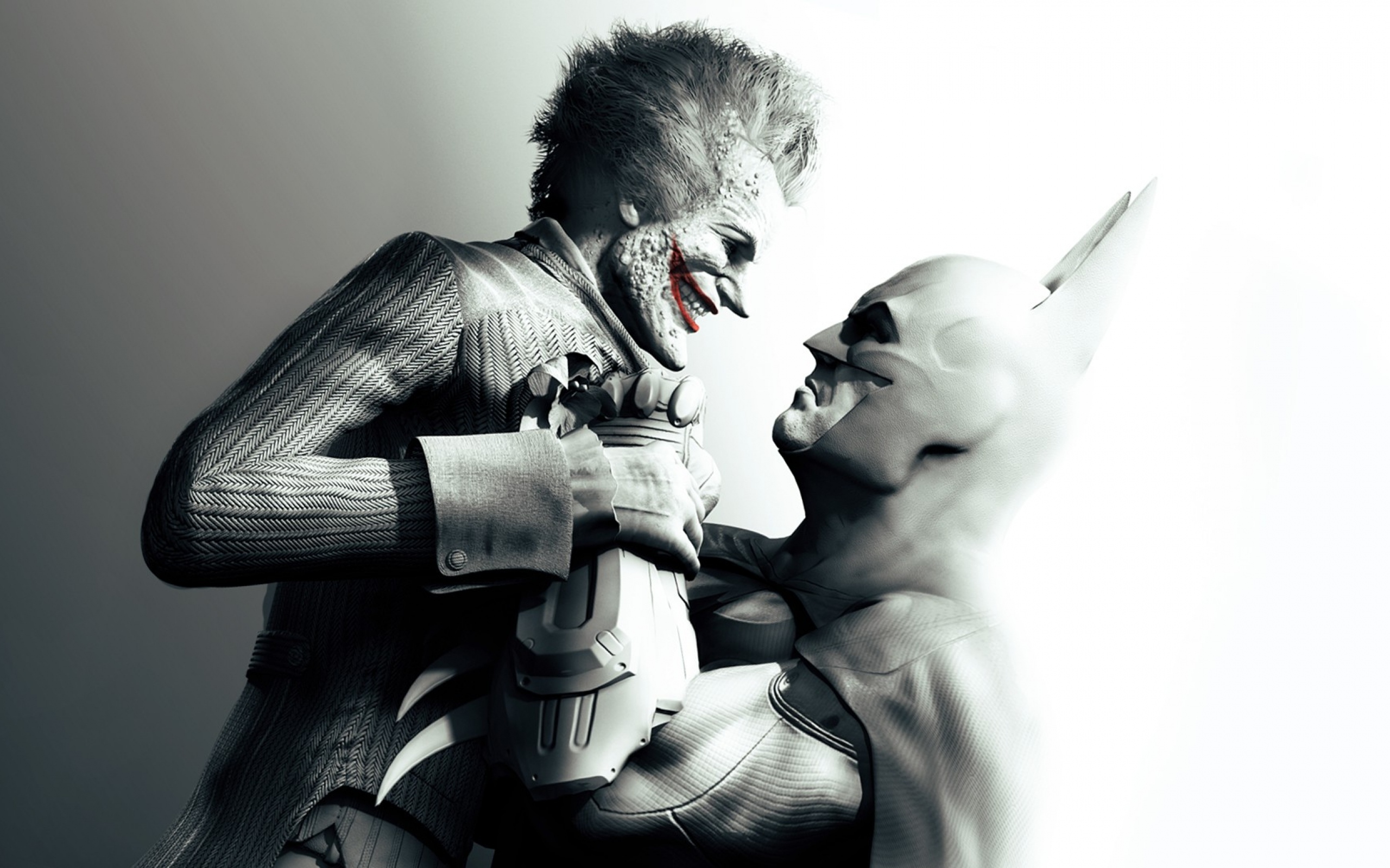 Batman arkham city, The joker, Character, Smile, Makeup, Look, Haircut