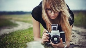Girl, Camera, Photography, Blonde