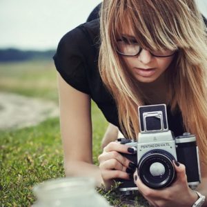 Girl, Camera, Photography, Blonde HD Wallpapers