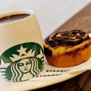 Starbucks, Coffee, Cake