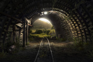 Tunnel Tracks 4K Wallpapers