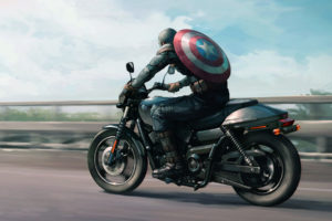 Captain America Harley Davidson Artwork