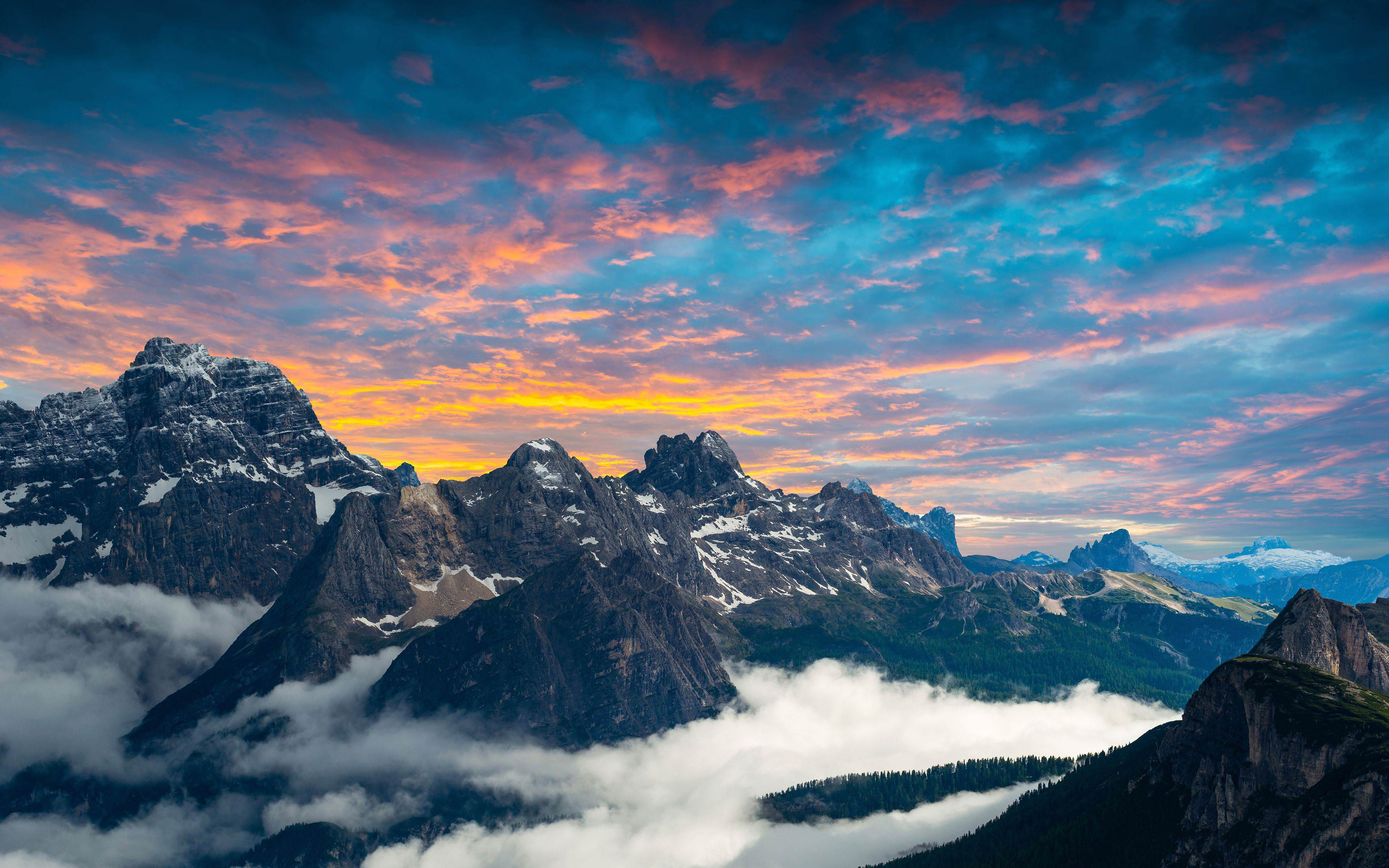 Dolomites Mountains 4K Wallpapers