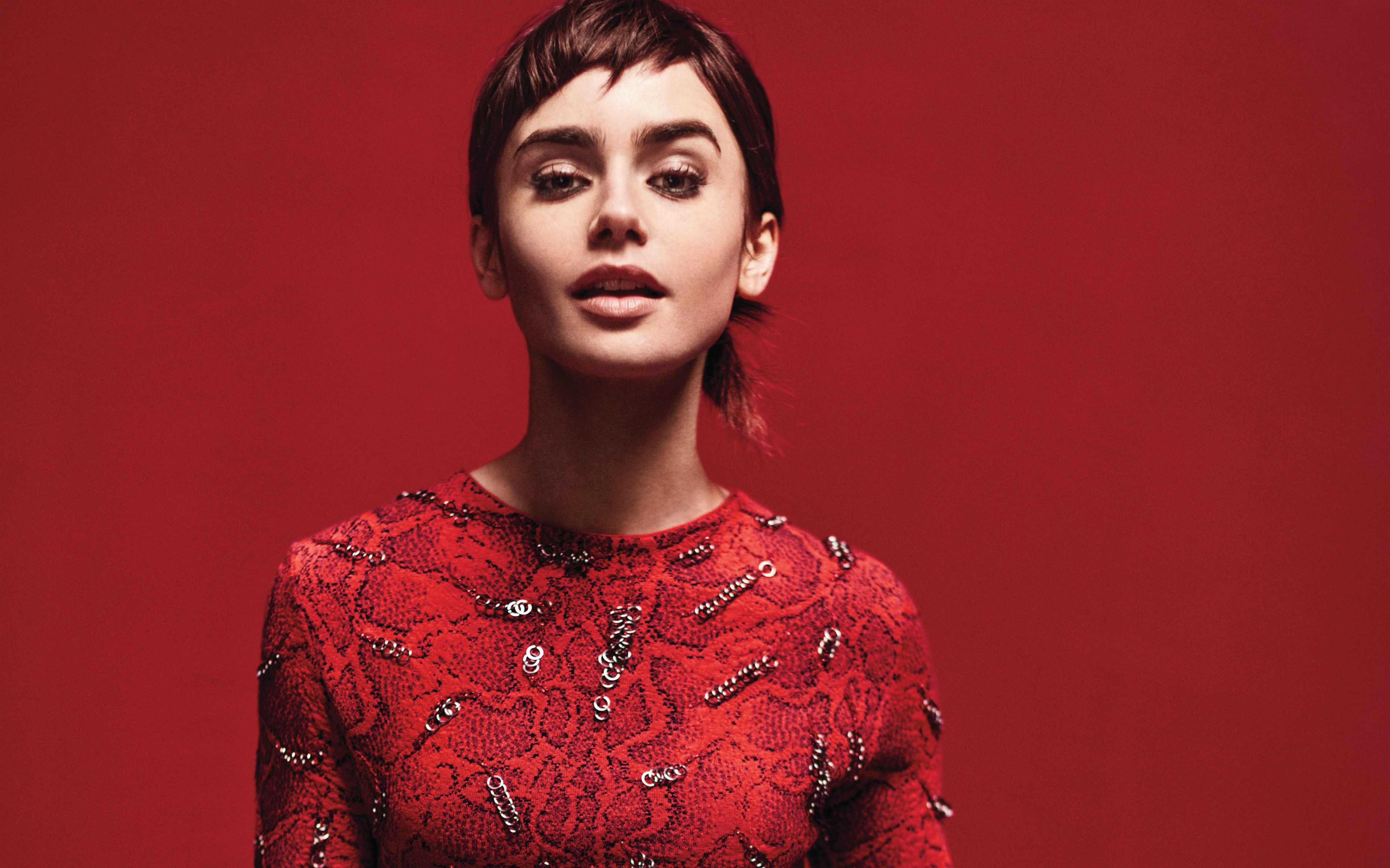 Lily Collins 2018 4K Wallpapers