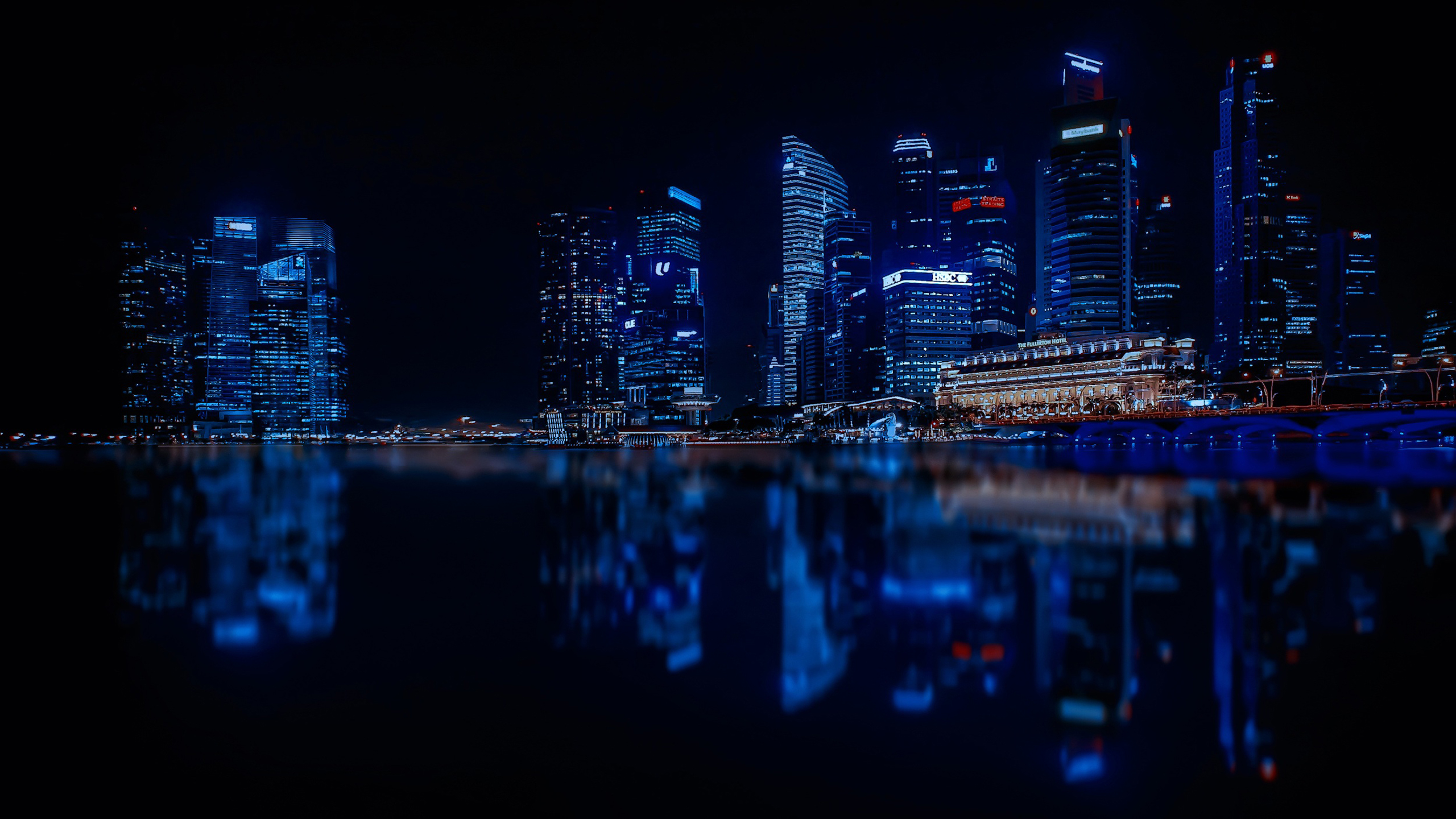 Singapore Nigh Cityscape Wallpapers