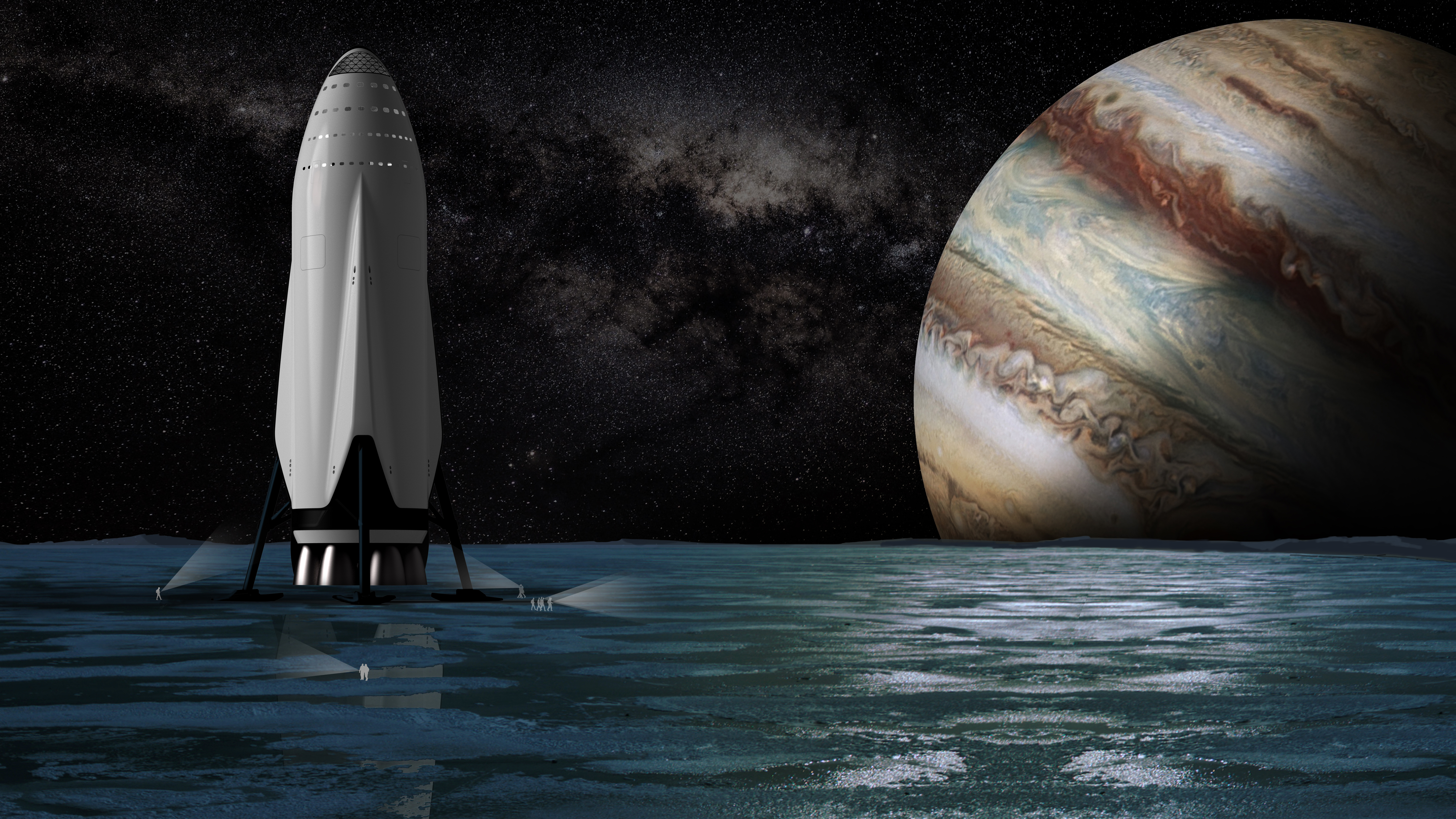 SpaceX Interplanetary Transport System 5K Wallpapers